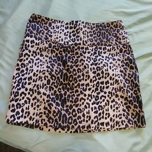 Leopard Print Mini Skirt!!